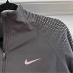 Nike  Dri Fit Long Sleeve 3/4 Zip Active Top Dark Gray Pink sz XL Photo 1