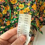 Maje  Cikael Piped Floral-Motif Shirt Size 1 Color Yellow Green Photo 2