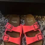 Saint Laurent Jimmy Buckle Flat Sandals in Suede Size 37 Photo 1