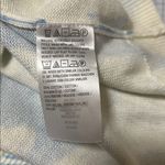 Studio Park Sweater Women Size XS Blue White Knit Floral Icy Blue Preppy QVC Photo 3