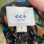 ECI  Blouse with Ruffled Drawstring Sleeves size 4 Blouse boho Photo 2