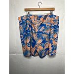 Columbia  PFG Womens Size 2X Shorts Blue Orange Floral Fish Photo 3