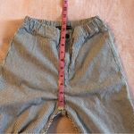Brandy Melville gray and blue pinstripe crop pants stretch waist casual XS Photo 8