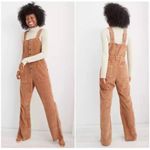 Aerie Textured Corduroy Kick Flare Overalls Photo 1