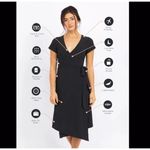 KOSAN TRAVEL CO Womens Convertible Ultimate Go Travel Wrap Midi Dress Size S Black Photo 1