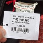 Alexander McQueen Orchid Jacquard Midi Dress Cutouts Medium Black Red Yellow NWT Photo 5