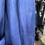 VINTAGE Mandarin Kimono Silk Robe Hand Embroidered Geisha Oriental Jinhua MED Blue Photo 11