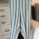 For Cynthia Linen Cotton Set Cynthia Bell Sleeve Top Elastic Back Pants Photo 3