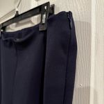 J. McLaughlin  Navy Pull-On Straight Leg Pants Size 14 Stretch Workwear Luxury Photo 4