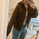 Brown Leather Jacket Size L Photo 1