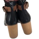 Miz Mooz EUC  Leather Samina Heeled Bootie Sandals Black Size 7 1/2 Photo 5