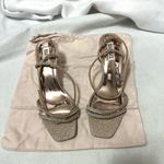 Badgley Mischka ultra sandals pale gold bridal Photo 2