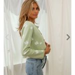 Isabelle's Cabinet Alice Sage Floral Knit Set  Photo 4