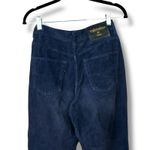 Valentino Jeans Dark Blue High Waist Corduroy '90s Straight Leg Mom Jeans Size 28 Photo 4