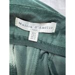 Anthropologie Maison De Amelie Pants Womens 6 Green Velvet Sailor Wide Leg Soft Photo 6