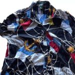 Ralph Lauren Lauren Women’s Sz M Nautical Sailing Flag Anchor Button Up Blouse Photo 1