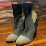 Ny Collection Denim High Heeled Booties Photo 0