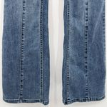 We The Free  People High Rise Pull On Flare Jeans Exposed Seams Stretch Size 27 Photo 3