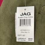 Jag jeans Green Cargo Pants with Adjustable Ankle Ties Photo 5