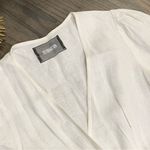 Reformation Weiss White Linen Wrap Dress Size Small Photo 5