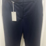 COS NWT  Wool Blend Navy Blue Straight Leg Trouser Sz 4 Photo 0