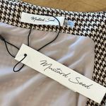 Mustard Seed Womens Houndstooth Sweetheart Neck Button-Up Vest Brown Large NWT Photo 4