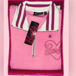 NWT Barbie Cozy Fleece Lined Quarter Zip Pink Sweater Size M Photo 1