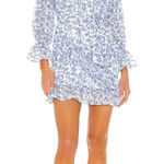 Tularosa Serafina Dress in Country Blue Toile XS Photo 0