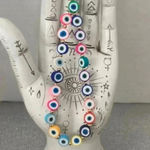 🆕 Multicolor Evil Eye Mobile Phone Lanyard🆕 Pink Photo 3