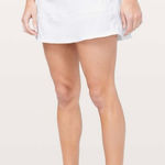 Lululemon Rare  Pace Rival Tennis Golf Skirt Tall 15” White -Size 6 NWT Original Photo 0