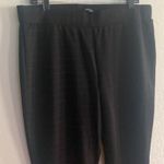 Briggs New York Women’s Black Plaid Striped Ponte Straight Pants Size 16 Photo 6