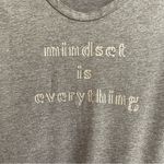 Fabletics  Women’s Large Gray Crop Muscle Tee Relaxed Fit Graphic Athletic Photo 1