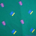 Unique Vintage Gwynnie Bee Luggage Print Emerald Dress, 0X Photo 12