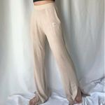 Alo Yoga  Salana Knit High Waist Wide Leg Ribbed Pants Macadamia XS $168 Photo 2
