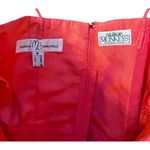 $900 Marisa Baratelli 6 8 Thai Silk Maxi Dress Peach Pink Skirt Gown Formal Set Photo 4