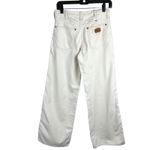 Wrangler  Worldwide 661 Mid-rise Wide-Leg Jeans Size 26 Cream Hemp & Cotton Photo 2