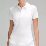 Lululemon  Womens Off White Athletic Polo Size 12 Preppy Tennis Golf Athleisure Photo 0