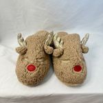 Deer Design Slipper‎ Unisex Comfy Size 7/8 Brown Photo 1