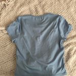 Sincerely Jules Blue double lined cropped tee Photo 1