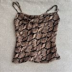 ASTR Snake Print Cowl Neck Top Size Small Photo 0