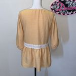 Orange Creek  boho yellow lace blouse Photo 3