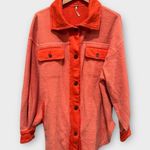 Free People We the Free Ruby Fleece Shirt Jacket Size Small Photo 4
