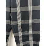 Anthropologie Pants Womens 4 A+ Plaid The Essential Slim Trousers Black White Photo 2