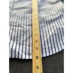 Lauren Ralph Lauren Jeans Co. Womens XL Button Up Shirt Stripe Top Blue White Photo 10