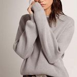 Golden Goose Round Neck Sweater in Gray Cotton Distressed Size S Photo 0