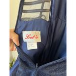 Let's Prom Cinderella Shimmery Blue Dress Mesh Details Corset Double Straps XS Photo 6