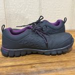 Reebok Work Sublite Womens Exofuse Black Purple Composite Toe Work Safety Shoes Photo 5
