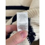 Elie Tahari  Striped Knit 1/4 Zip Pullover Sweater, Women's XS‎ Beige Black B11 Photo 5