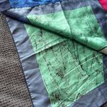 Vintage Picasso Portrait Square Scarf Abstract Art Wrap 34x34 Silky Feel Blue Photo 6