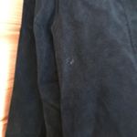 BLACK SEUDE LEATHER BUTTON UP BLAZER STYLE JACKET Size L Photo 6